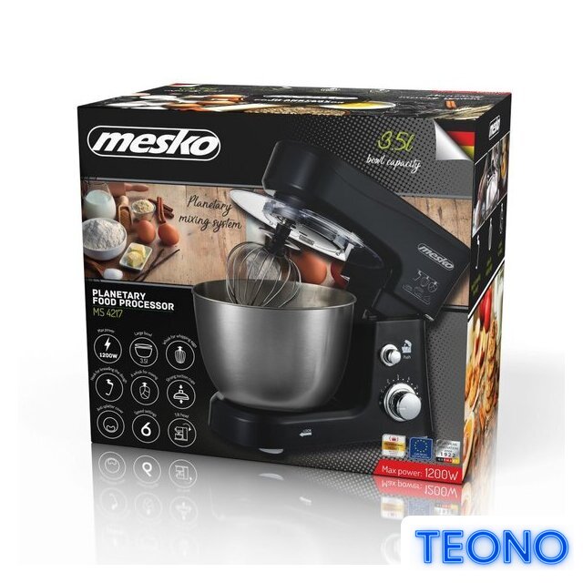 Планетарный миксер Mesko MS 4217 - Изображение №8 — Интернет-магазин Teono.by