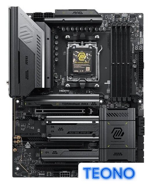 Материнская плата MSI MAG X870E Tomahawk Max WiFi - Изображение №1 — Интернет-магазин Teono.by