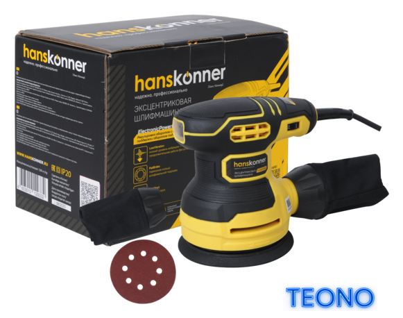 Эксцентриковая шлифмашина Hanskonner HOS8135RC - Изображение №1 — Интернет-магазин Teono.by