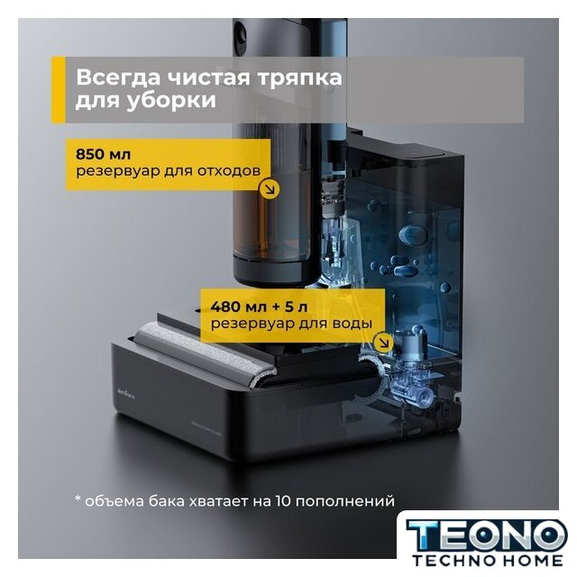 Вертикальный моющий пылесос Deerma DEM-VX900W - Изображение №10 — Интернет-магазин Teono.by