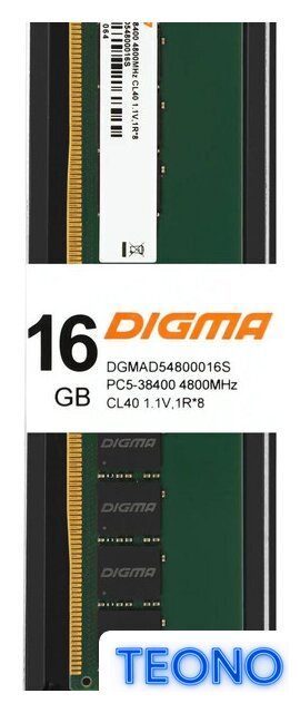 Оперативная память Digma 16ГБ DDR5 4800 МГц DGMAD54800016S - Изображение №11 — Интернет-магазин Teono.by