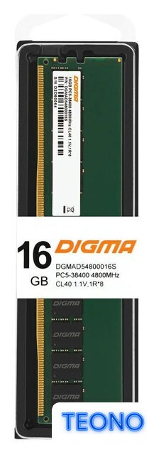 Оперативная память Digma 16ГБ DDR5 4800 МГц DGMAD54800016S - Изображение №10 — Интернет-магазин Teono.by