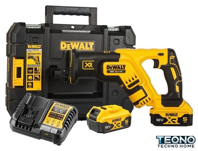 Сабельная пила DeWalt DCS369P2 (с 2-мя АКБ, кейс) - Изображение №1 — Интернет-магазин Teono.by