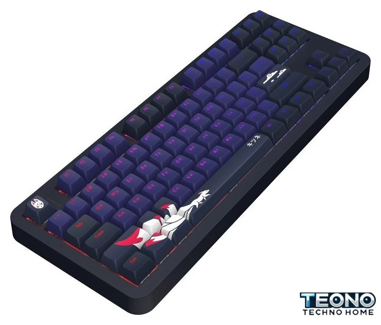 Клавиатура Red Square Alumix TKL Classic Kitsune (черный, g3ms Aquamarine) - Изображение №4 — Интернет-магазин Teono.by
