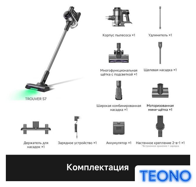 Пылесос Trouver S7 V2595 (евровилка) - Изображение №8 — Интернет-магазин Teono.by