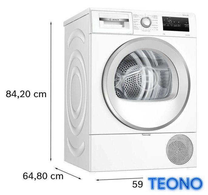 Сушильная машина Bosch Serie 4 WTH85V9SPL - Изображение №7 — Интернет-магазин Teono.by