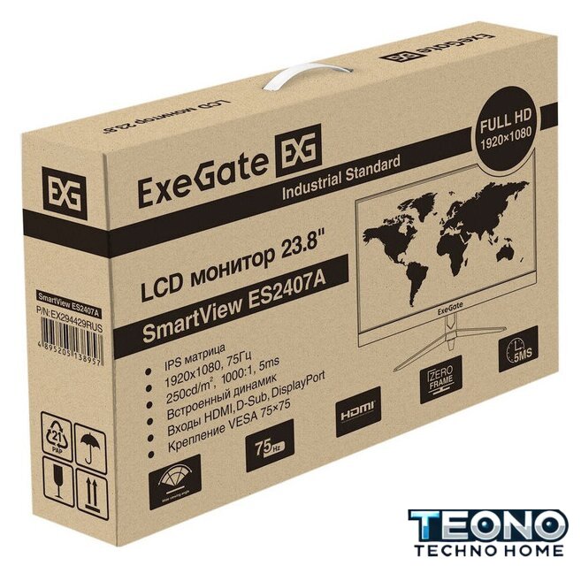 Монитор ExeGate SmartView ES2407A EX294429RUS - Изображение №10 — Интернет-магазин Teono.by