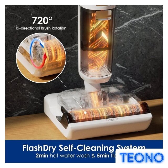 Вертикальный моющий пылесос Tineco Floor One Stretch S6 - Изображение №6 — Интернет-магазин Teono.by