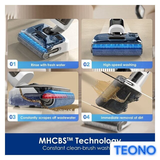 Вертикальный моющий пылесос Tineco Floor One Stretch S6 - Изображение №4 — Интернет-магазин Teono.by