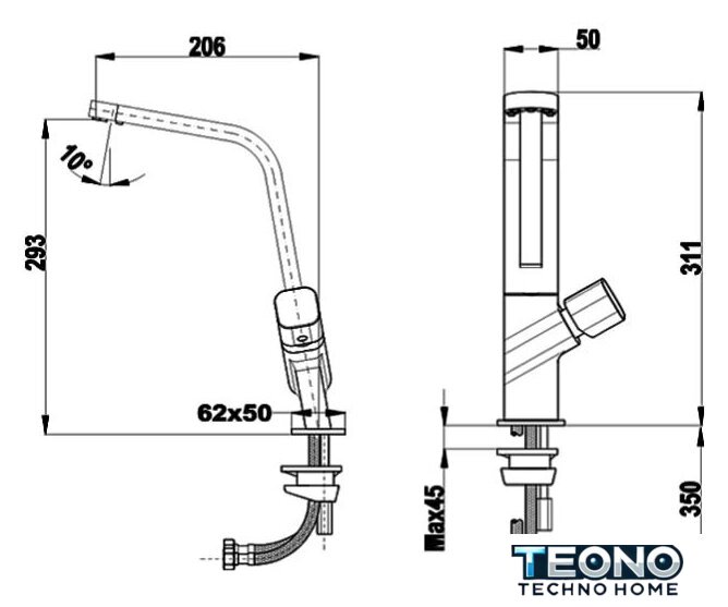 Смеситель TEKA Maestro 116030009 - Изображение №6 — Интернет-магазин Teono.by