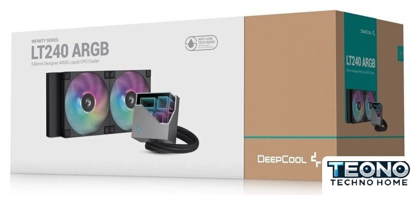 Система жидкостного охлаждения для процессора DeepCool LT240 BK ARGB R-LT240-BKAMNC-G-1 - Изображение №4 — Интернет-магазин Teono.by