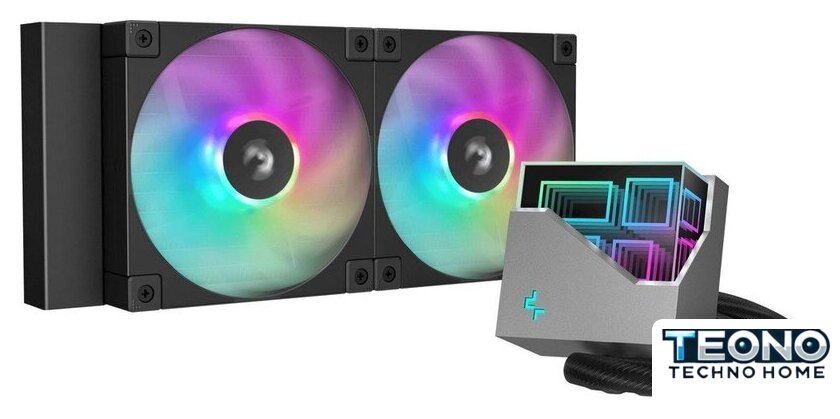 Система жидкостного охлаждения для процессора DeepCool LT240 BK ARGB R-LT240-BKAMNC-G-1 - Изображение №1 — Интернет-магазин Teono.by