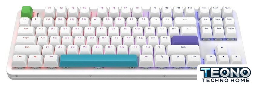 Клавиатура Red Square Alumix TKL Simple (белый, g3ms Amber) - Изображение №2 — Интернет-магазин Teono.by