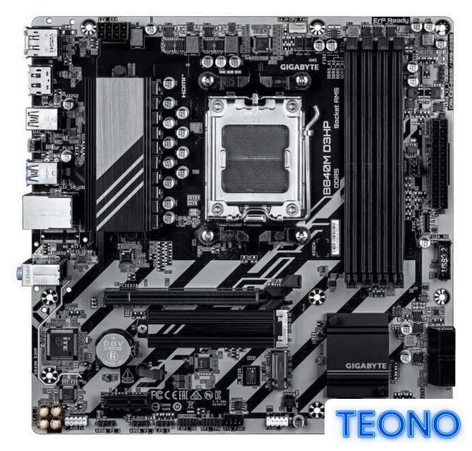Материнская плата Gigabyte B840M D3HP - Изображение №1 — Интернет-магазин Teono.by