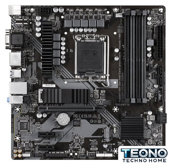 Материнская плата Gigabyte B760M DS3H DDR4 (rev. 1.0) - Изображение №1 — Интернет-магазин Teono.by