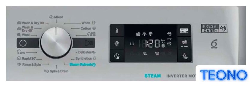 Стирально-сушильная машина Whirlpool FFWDB 964489 SBSV EE - Изображение №8 — Интернет-магазин Teono.by