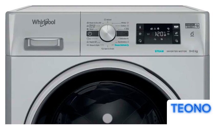 Стирально-сушильная машина Whirlpool FFWDB 964489 SBSV EE - Изображение №6 — Интернет-магазин Teono.by
