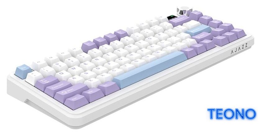Клавиатура Ajazz AK820 Max Plus (фиолетовый/белый/синий, Ajazz Murad) - Изображение №4 — Интернет-магазин Teono.by