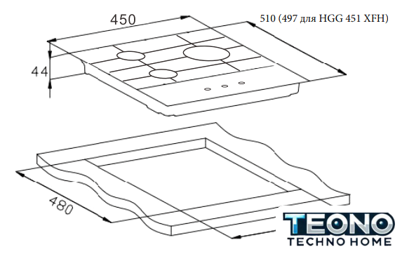 Варочная панель Weissgauff HGG 451 WGH - Изображение №5 — Интернет-магазин Teono.by