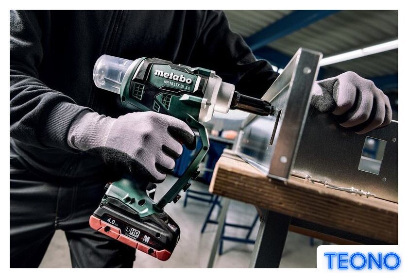 Заклепочник Metabo NP 18 LTX BL 5.0 619002840 (без АКБ, кейс) - Изображение №7 — Интернет-магазин Teono.by