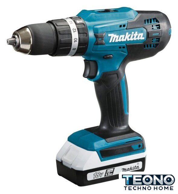 Ударная дрель-шуруповерт Makita HP488DWAE (с 2-мя АКБ, кейс) - Изображение №2 — Интернет-магазин Teono.by