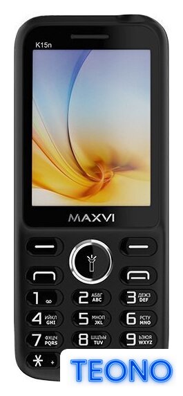 Кнопочный телефон Maxvi K15n (черный) - Изображение №3 — Интернет-магазин Teono.by