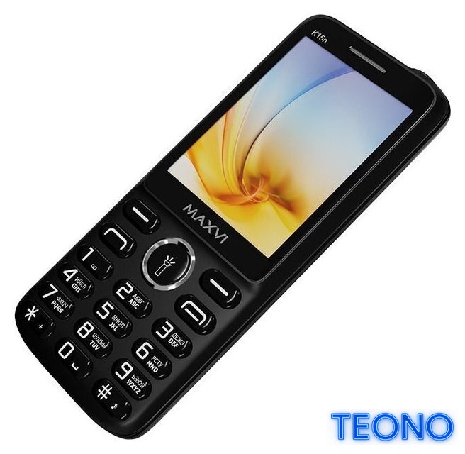 Кнопочный телефон Maxvi K15n (черный) - Изображение №6 — Интернет-магазин Teono.by