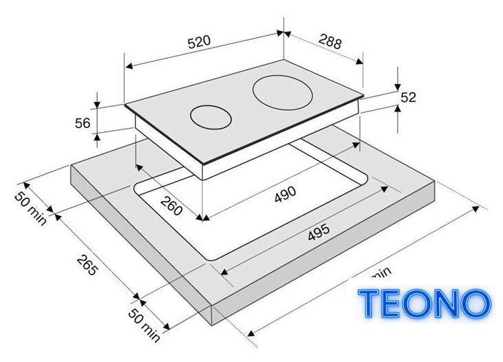Варочная панель Krona Remo 30 BL - Изображение №2 — Интернет-магазин Teono.by
