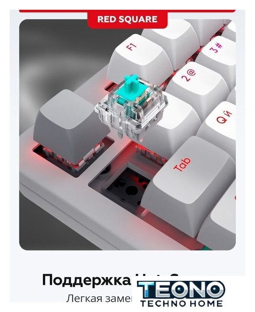 Клавиатура Red Square Alumix TKL Gray Matter (g3ms Sapphire) - Изображение №10 — Интернет-магазин Teono.by