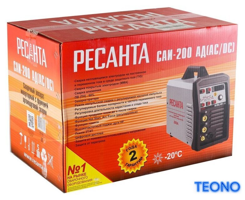 Сварочный инвертор Ресанта САИ-200АД (АС/DC) - Изображение №11 — Интернет-магазин Teono.by