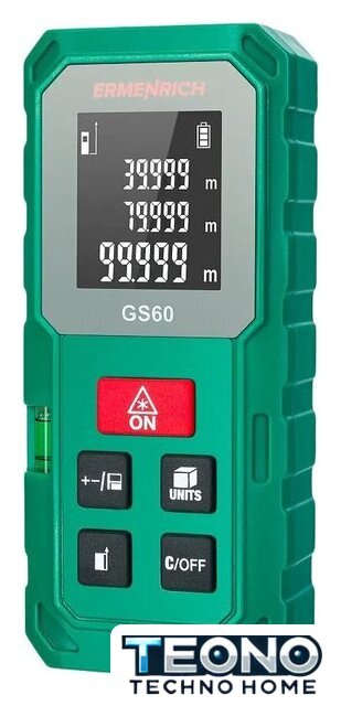 Лазерный дальномер Ermenrich Reel Plus GS60 83084 - Изображение №1 — Интернет-магазин Teono.by