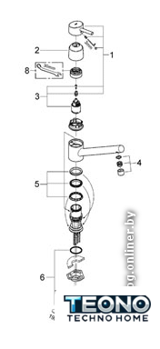Смеситель Grohe Concetto 32659001 - Изображение №2 — Интернет-магазин Teono.by