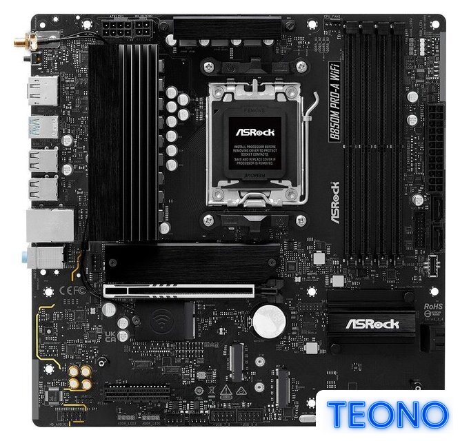 Материнская плата ASRock B850M Pro-A WiFi - Изображение №1 — Интернет-магазин Teono.by