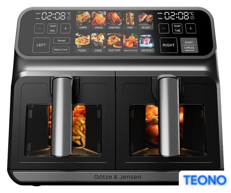Аэрогриль (аэрофритюрница) Goetze & Jensen AF720K Dual - Изображение №1 — Интернет-магазин Teono.by