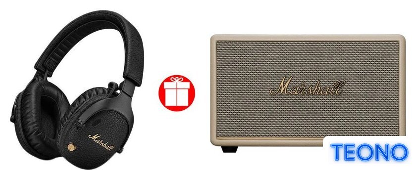 Наушники Marshall Monitor III ANC + беспроводная колонка Marshall Acton III (кремовый) по акции - Изображение №1 — Интернет-магазин Teono.by