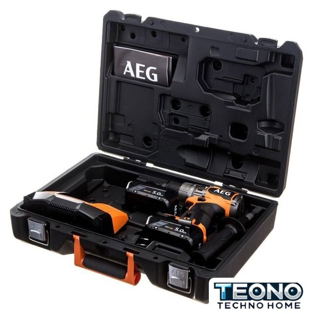 Ударная дрель-шуруповерт AEG Powertools BSB 18C3BL-502C 4935478939 (с 2-мя АКБ 5 Ач, кейс) - Изображение №1 — Интернет-магазин Teono.by