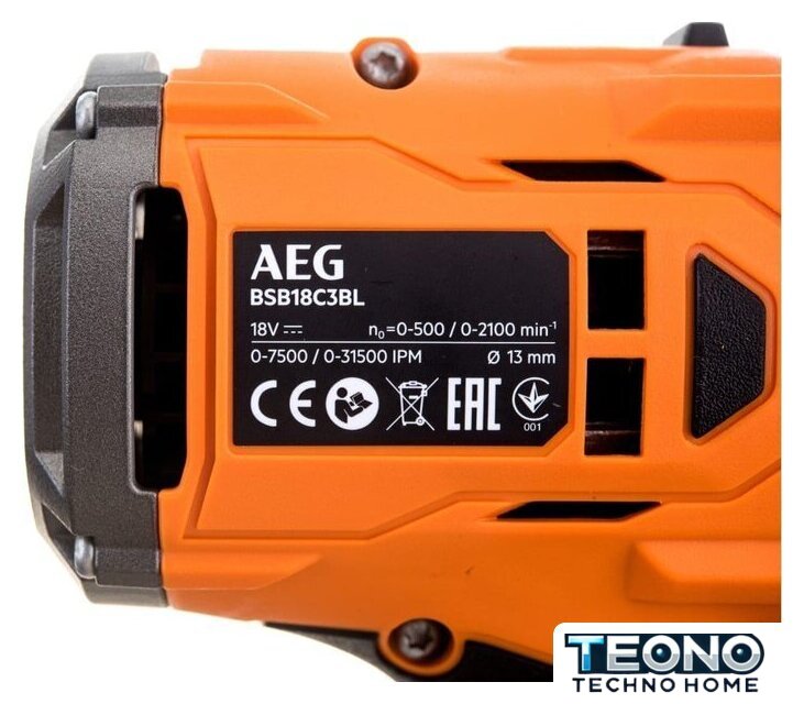 Ударная дрель-шуруповерт AEG Powertools BSB 18C3BL-502C 4935478939 (с 2-мя АКБ 5 Ач, кейс) - Изображение №6 — Интернет-магазин Teono.by
