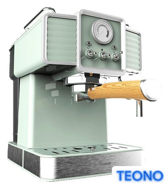 Рожковая кофеварка Cecotec Power Espresso 20 Tradizionale Light Green - Изображение №2 — Интернет-магазин Teono.by