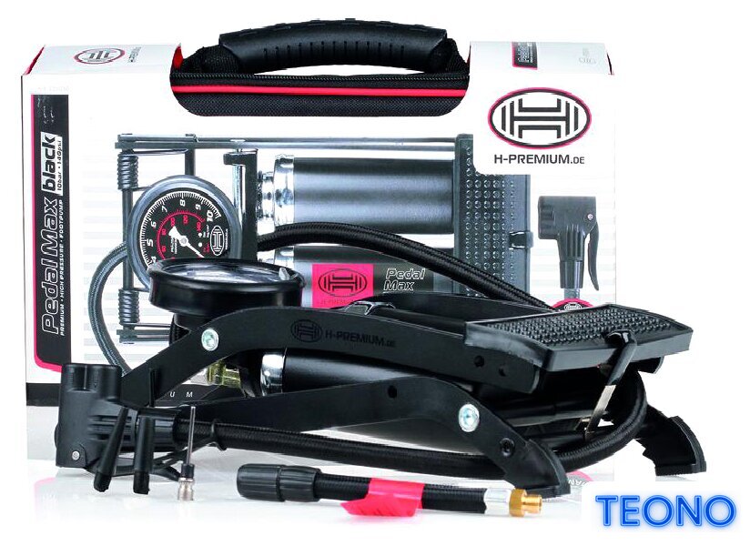 Насос ножной велосипедный Heyner PedalMax PRO (черный) - Изображение №5 — Интернет-магазин Teono.by
