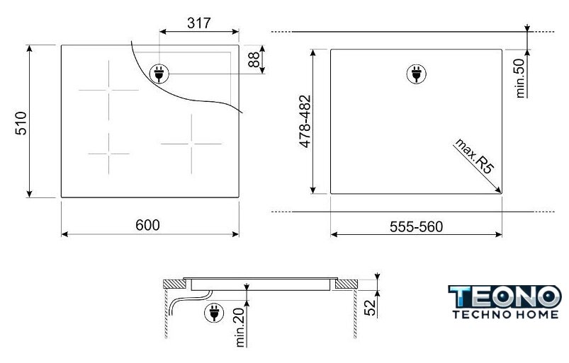 Варочная панель Smeg SI2641DP - Изображение №4 — Интернет-магазин Teono.by