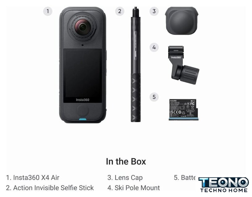 Экшен-камера Insta360 X4 Air Ski Bundle (черный) - Изображение №11 — Интернет-магазин Teono.by