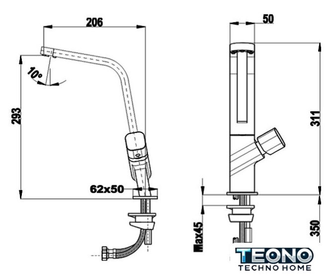 Смеситель TEKA Maestro 116030032 - Изображение №6 — Интернет-магазин Teono.by