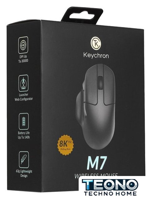 Игровая мышь Keychron M7 Wireless 8K (черный) - Изображение №8 — Интернет-магазин Teono.by
