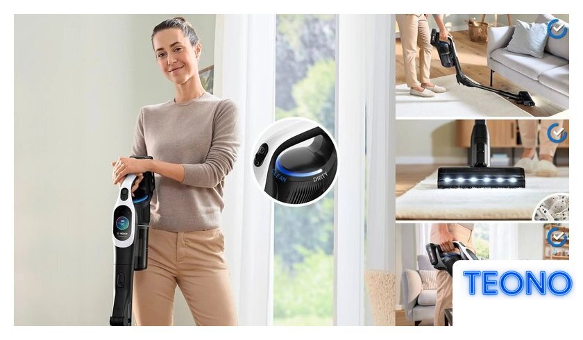 Пылесос Bosch Unlimited 10 BCS1041WAC - Изображение №4 — Интернет-магазин Teono.by