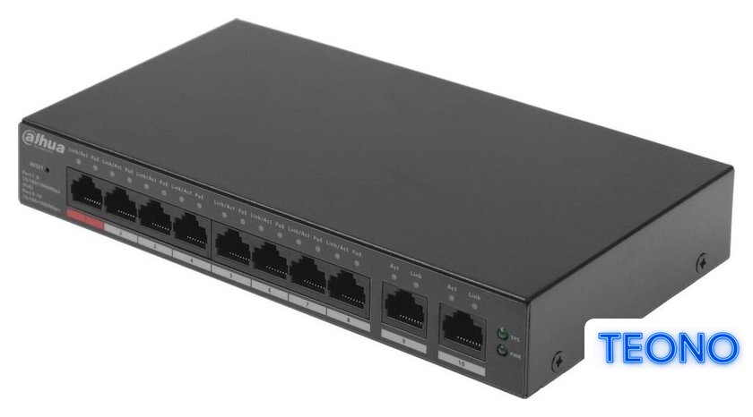 Управляемый коммутатор 2-го уровня Dahua DH-CS4010-8GT-110 - Изображение №5 — Интернет-магазин Teono.by