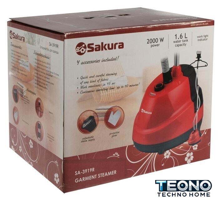 Отпариватель Sakura SA-3919R - Изображение №7 — Интернет-магазин Teono.by