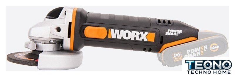 Угловая шлифмашина Worx WX800.9 (без АКБ) - Изображение №2 — Интернет-магазин Teono.by