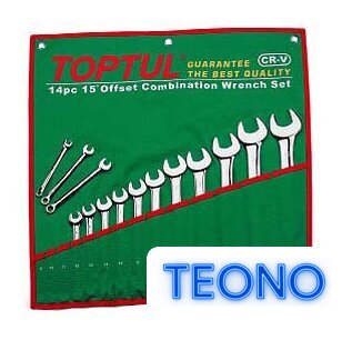 Набор ключей Toptul GAAA1604 16 предметов - Изображение №1 — Интернет-магазин Teono.by