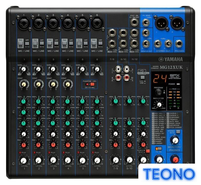 Микшерный пульт Yamaha MG12XUK - Изображение №1 — Интернет-магазин Teono.by