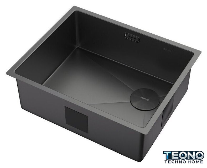 Кухонная мойка ZorG Zerox 54 U / IF Side SF Zurinox PVD Gunblack - Изображение №2 — Интернет-магазин Teono.by